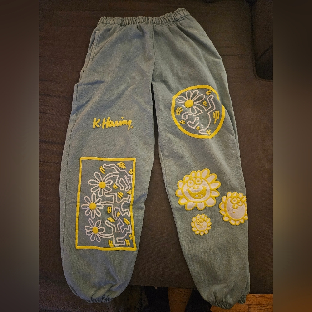 Keith Haring "Radiant Baby" & "Dancing Flowers" Sweatpants